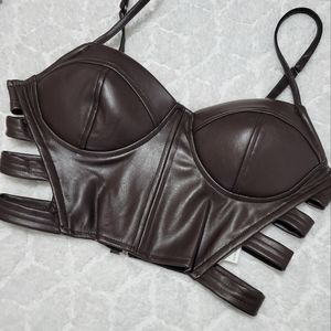 Brown Sexy Crop Top Size M, Nwt